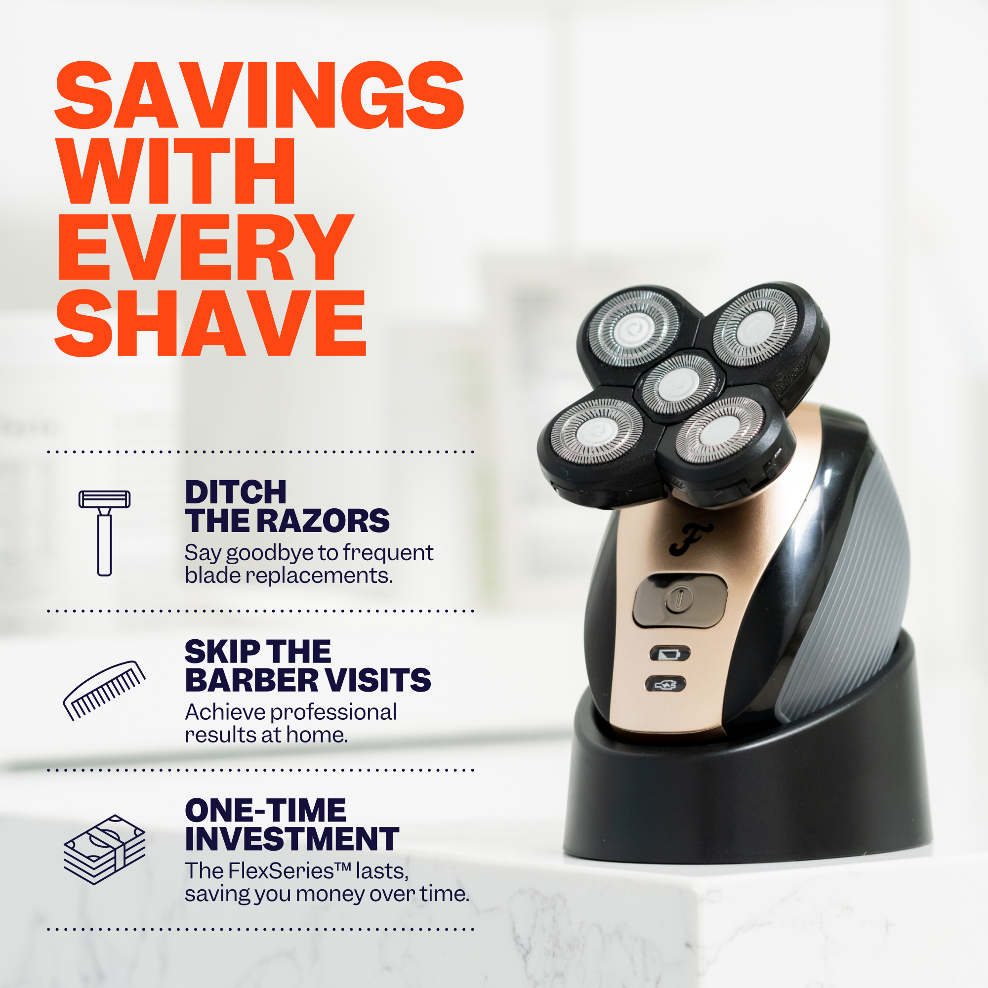 FlexSeries™ Travel Shave Kit - Smooth, Irritation-Free Shaving