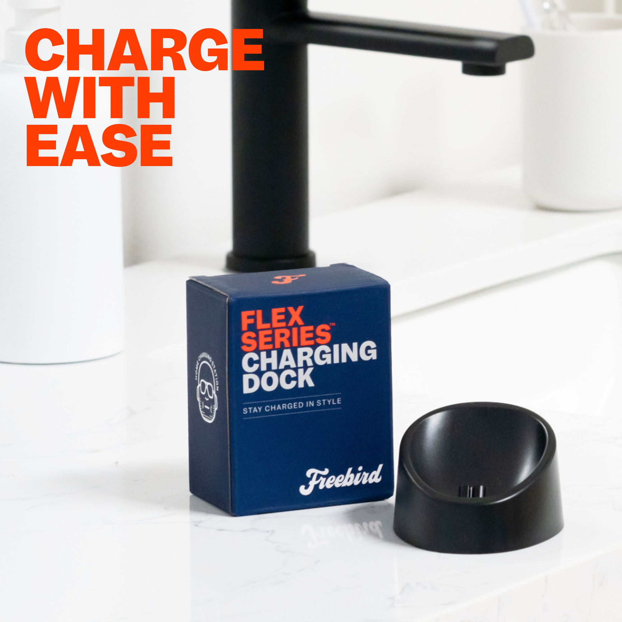 FlexSeries® Electric Razor Charging Dock - Cordless & Compact