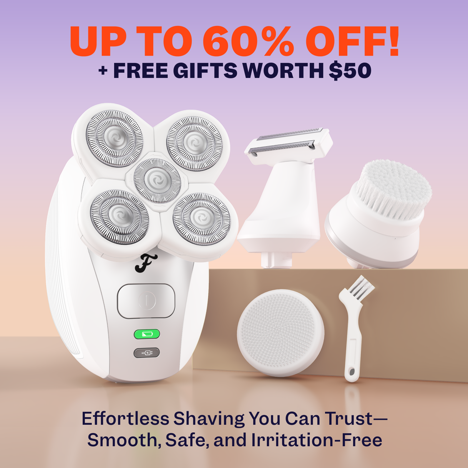 FlexSeries® Women's Shaving Kit - No Nicks, No Bumps, Smooth Skin