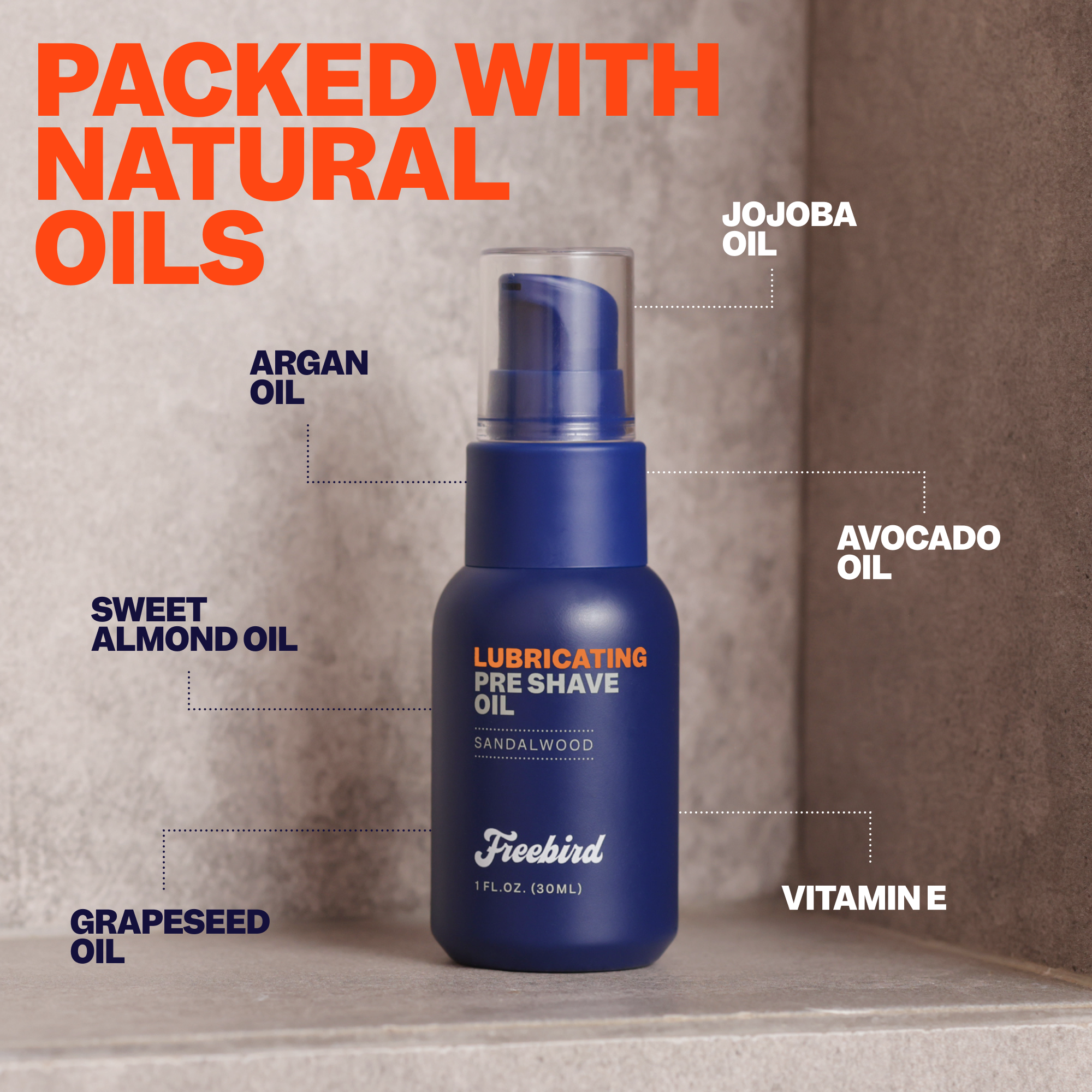 Natural Pre Shave Oil for Men - Skin Protection & Smooth Shave