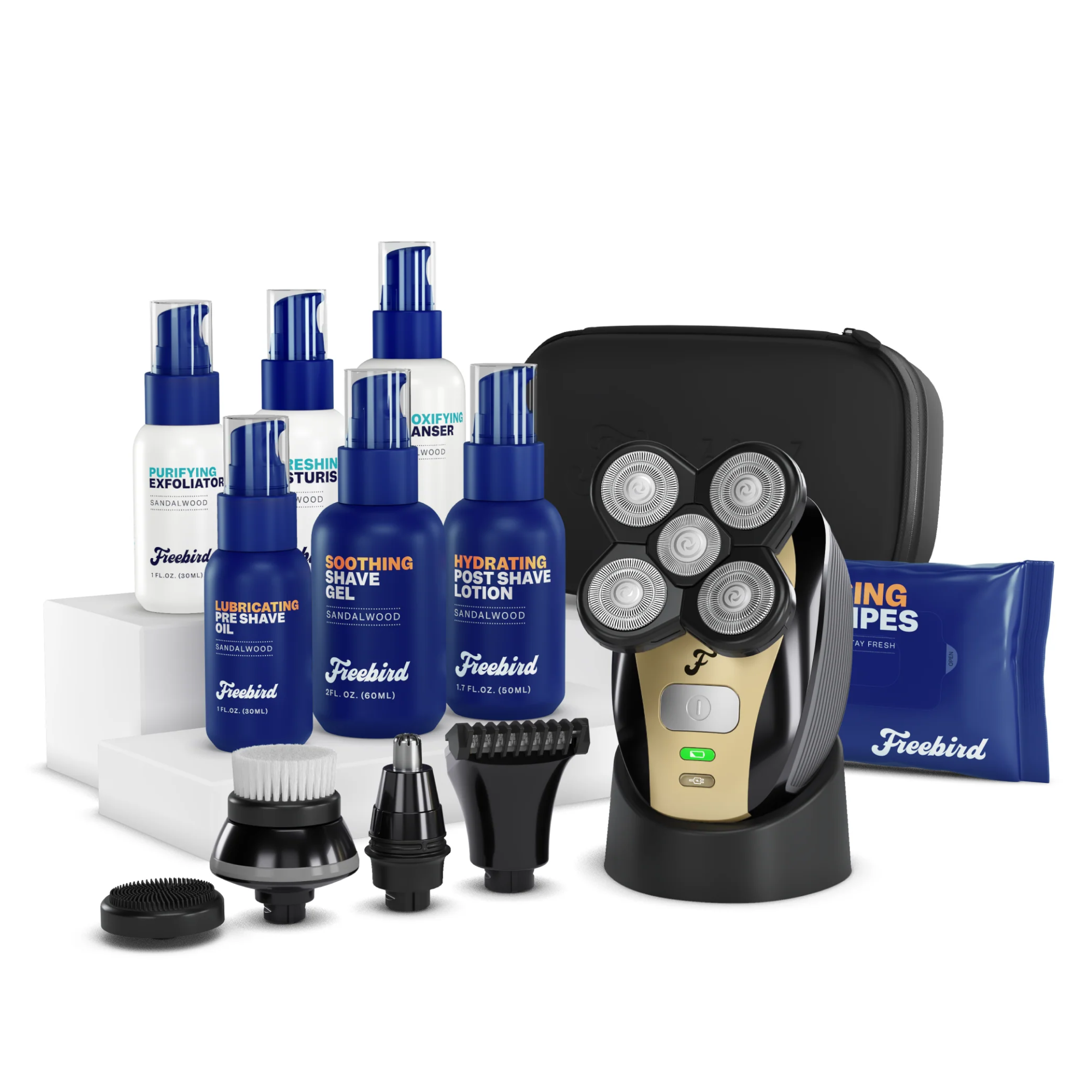 Complete Head Shaving Kit for Men - Barber Quality Grooming Set at Home